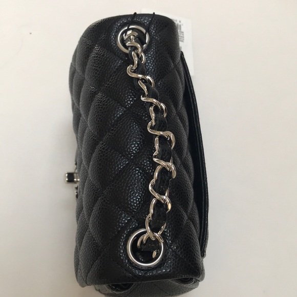 💰SOLD💰💯AUTHENTIC CHANEL MINI SQUARE CAVIAR - Picture 3 of 7